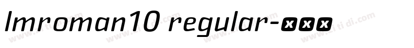 lmroman10 regular字体转换